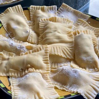 Königspilze-Schlutzkrapfen á la Martina
