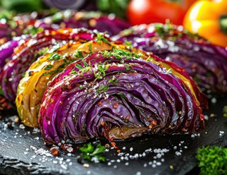 Gegrillter Rotkohl mit Aprikosen-Salsa