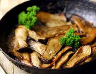 Gebratene Kräuterseitlinge mit Kartoffel-Rösti