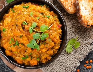 Rote-Linsen-Süßkartoffel-Curry