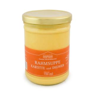 Rahmsuppe Karotte-Ingwer