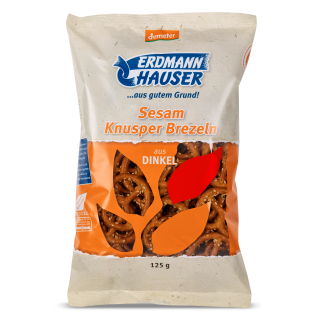 Knusperbrezel Dinkel mit Sesam