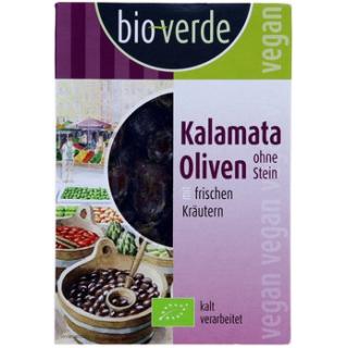 Schwarze Kalamata-Oliven ohne Stein