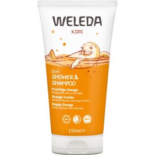 Kids 2in1 Shower & Shampoo Orange