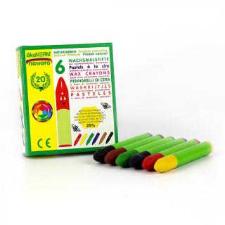 Wachsmalkreide bunt Stifte, 6 Stück