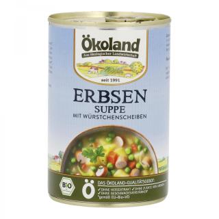 Erbsensuppe m. Würstchenscheiben