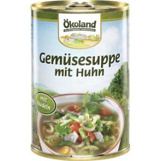 Gemüsesuppe mit Huhn