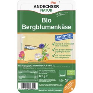 Alpenblumenkäse in Scheiben
