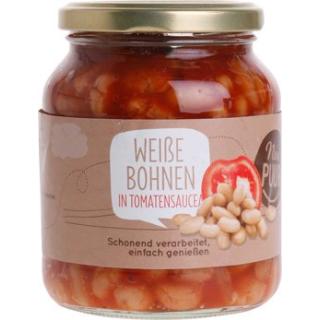 Weiße Bohnen in Tomatensauce