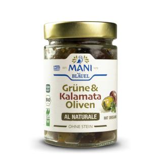 Grüne & Kalamata Oliven al Naturale entkernt