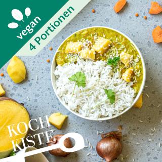Linsencurry mit Mango und Kokos