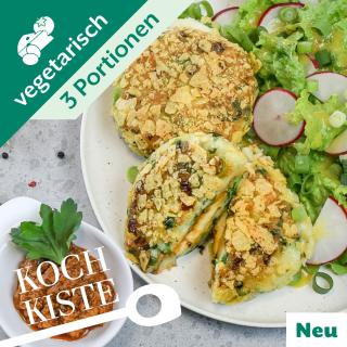 Kartoffel-Cordon-Bleu mit Salat