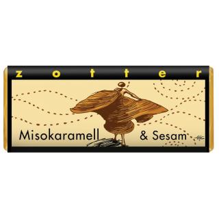 Zotter Schokolade, Misokaramell & Sesam, 70g