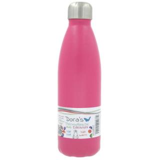 Edelstahl Thermoflasche, pink, 500,ml