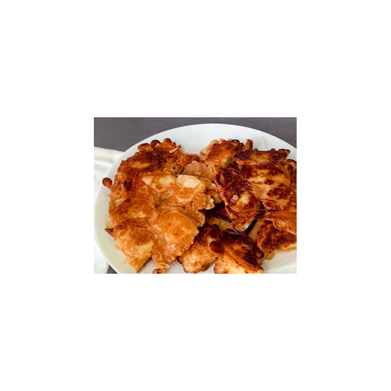 Selleriescheiben in Pfannkuchenteig