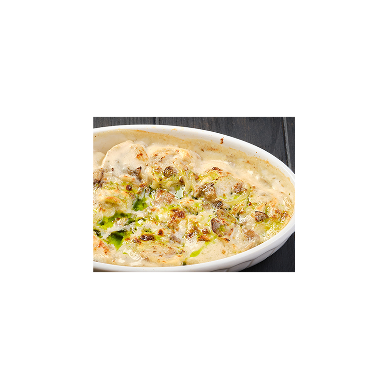 Tortelliniauflauf mit Spinat und Mozzarella