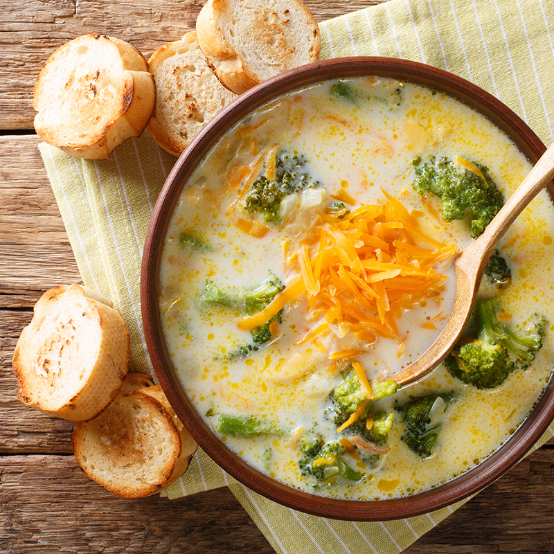 Broccoli-Cheddar-Suppe