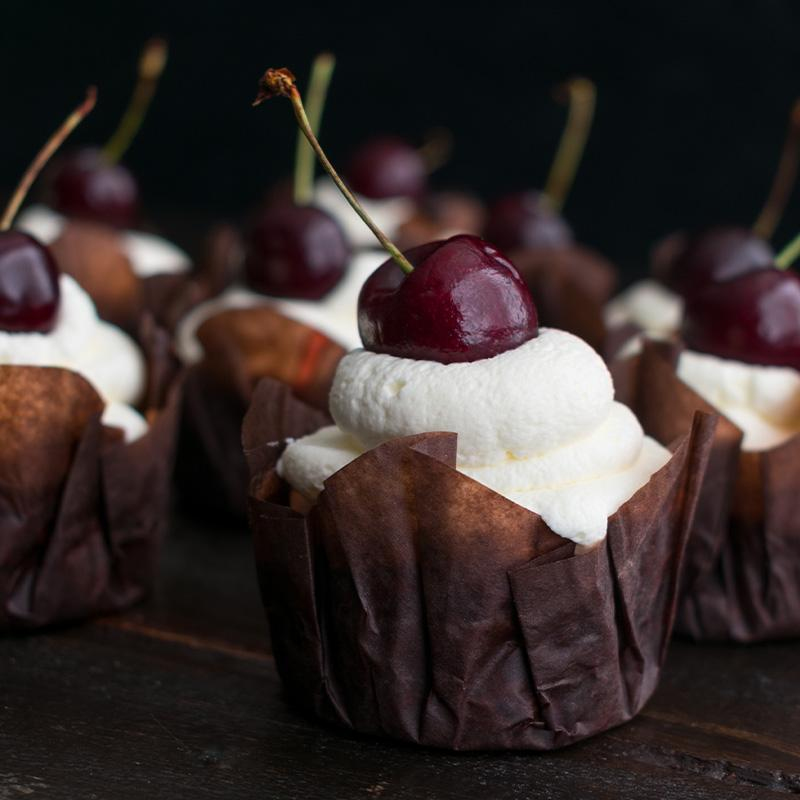 Schwarzwälder-Kirsch-Muffins