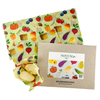 Bio-Bienenwachstuch-Set "NOVUM", 3-teilig