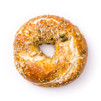 Laugenbagel mit Saaten