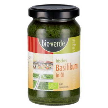 Basilikum in Öl, frisch