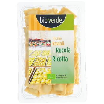 Raviolo mit Rucola & Ricotta , bioverde
