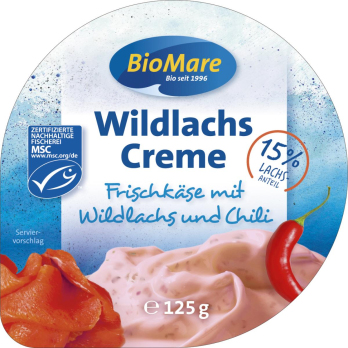 Frischcreme Wildlachs & Chili 125g