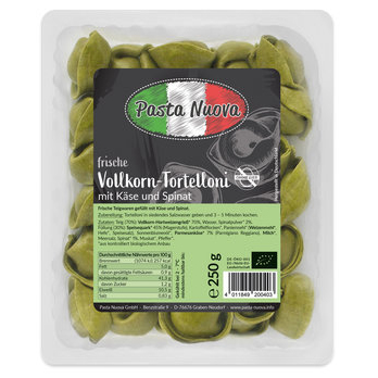 Vollkorn-Tortelloni Käse-Spinat
