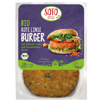 Gemüse-Burger rote Linse 2x80g