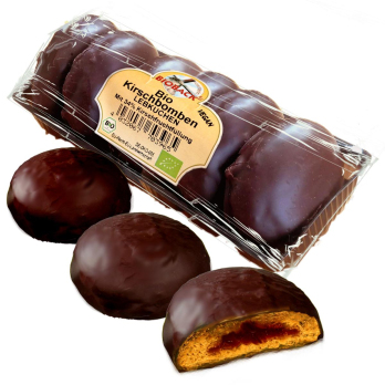 Kirschbomben Lebkuchen mit Sauerkirschfüllung
