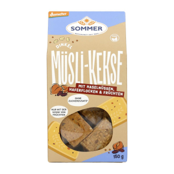 Dinkel Müsli-Keks mit Haselnüssen