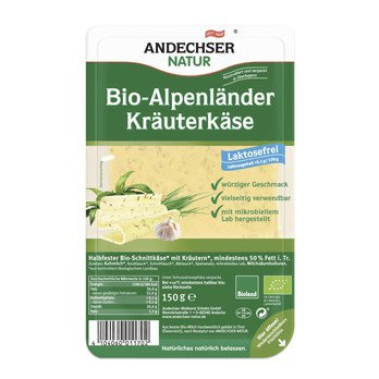 Alpenländer Kräuterkäse in Scheiben