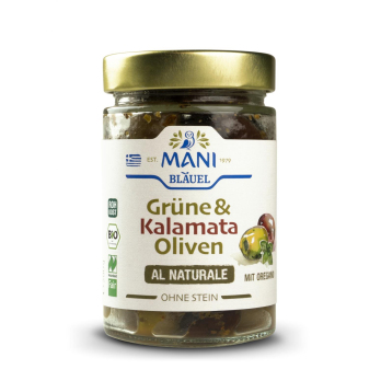 Grüne & Kalamata Oliven al Naturale entkernt