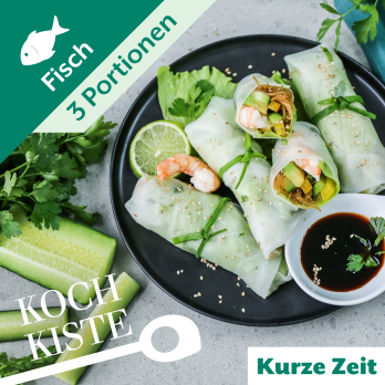 Asia-Sommerrollen mit Garnelen