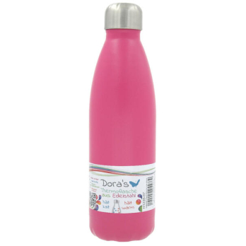 Edelstahl Thermoflasche, pink, 500,ml